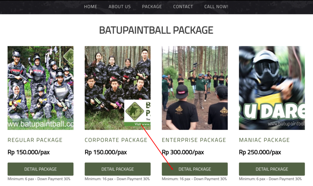 2-Pilh salah satu paket Paintball yang anda inginkan