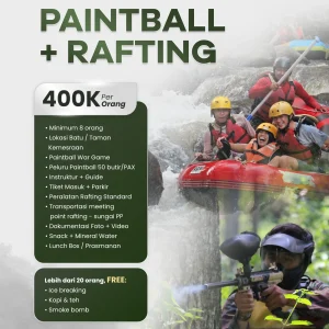 5. Bundling Package Paintball + Rafting