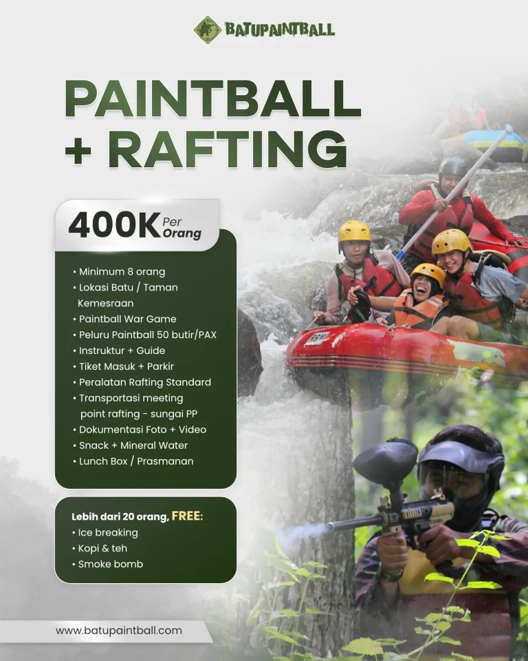 5. Bundling Package Paintball + Rafting